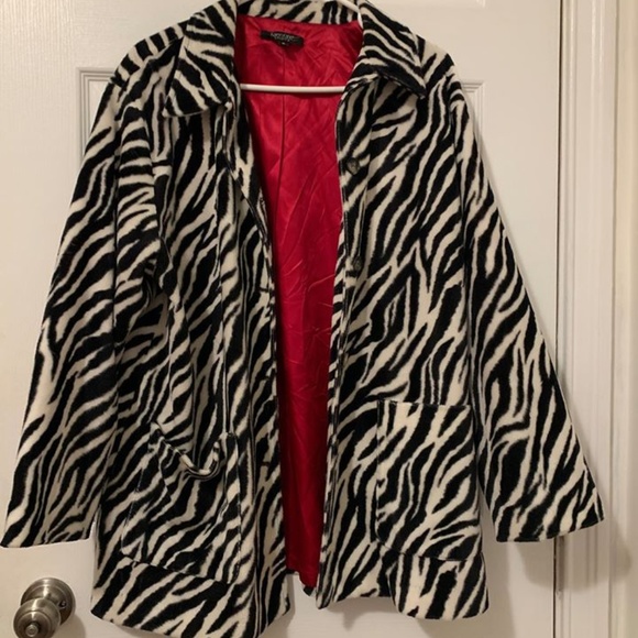 KAREN KANE Vintage Zebra Print Coat - Picture 1 of 1